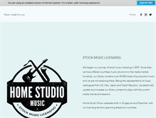 Tablet Screenshot of homestudiomusic.com